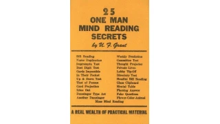 25 One Man Mind Reading Secrets by Ulysses Frederick Grant