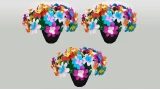 3 FLOWER POTS FROM FRAME by Tora Magic