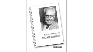 Lecture Notebook by George B. Anderson
