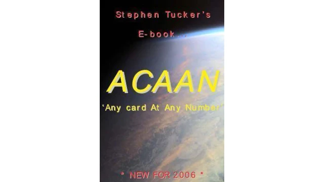 ACAAN by Stephen Tucker ACAAN by Stephen Tucker