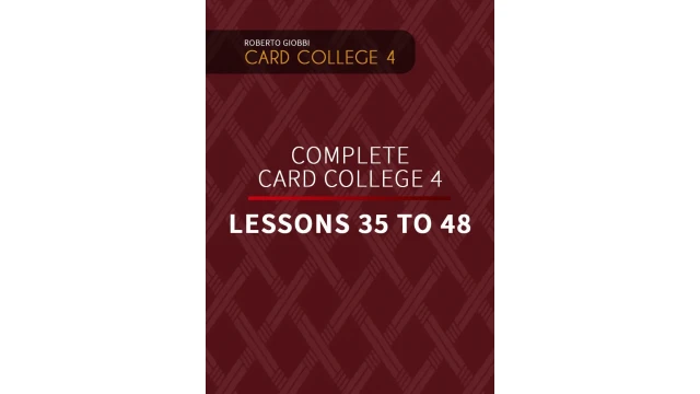 Card College 4 Personal Instruction The Complete Course by Roberto Giobbi
