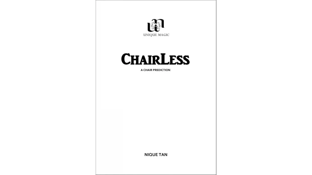 ChairLess: a chair prediction by Nique Tan