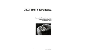 Dexterity Manual by Justin Higham