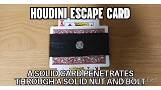 Houdini Escape Card by Alfonso Solis Houdini Escape Card by Alfonso Solis