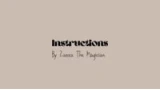 Instructions by Zazza The Magician