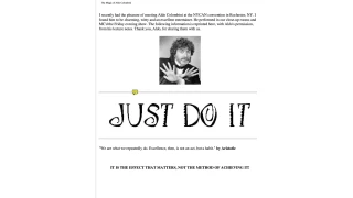 Just Do It! Lecture Notes by Aldo Columbini