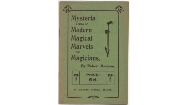 Mysteria, A Book Of Modern Magical Marvels For Magicians by Robert Davison