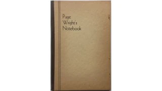 Notebook by T. Page Wright