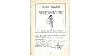 Shigeo Takagi's Rope Routine by Shigeo Futagawa