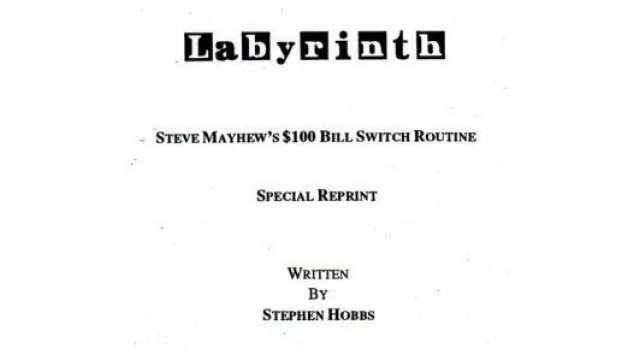 Steve Mayhew'S $ 100 Bill Switch Routine by Stephen Hobbs