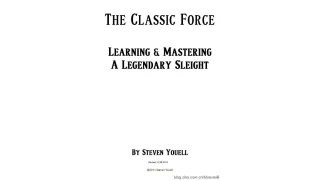 The Classic Force by Steven Youell The Classic Force by Steven Youell