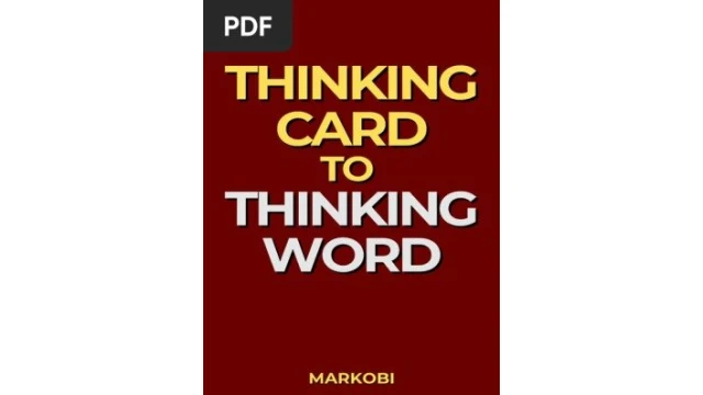Thinking Card to Thinking Word by Markobi Thinking Card to Thinking Word by Markobi