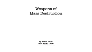 Weapons of Mass Destruction by Steven Youell