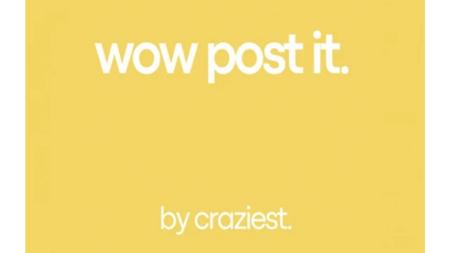 Wow Post-it by Craziest